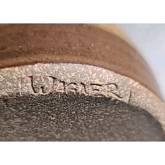 Wagner Village Pottery Glazed Honey Pot and Wooden Dipper Hand Made Signed - Picture 7 of 9